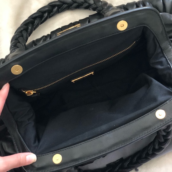 SOLD - Authentic Miu Miu Lambskin Matelasse Bag - Picture 8 of 8